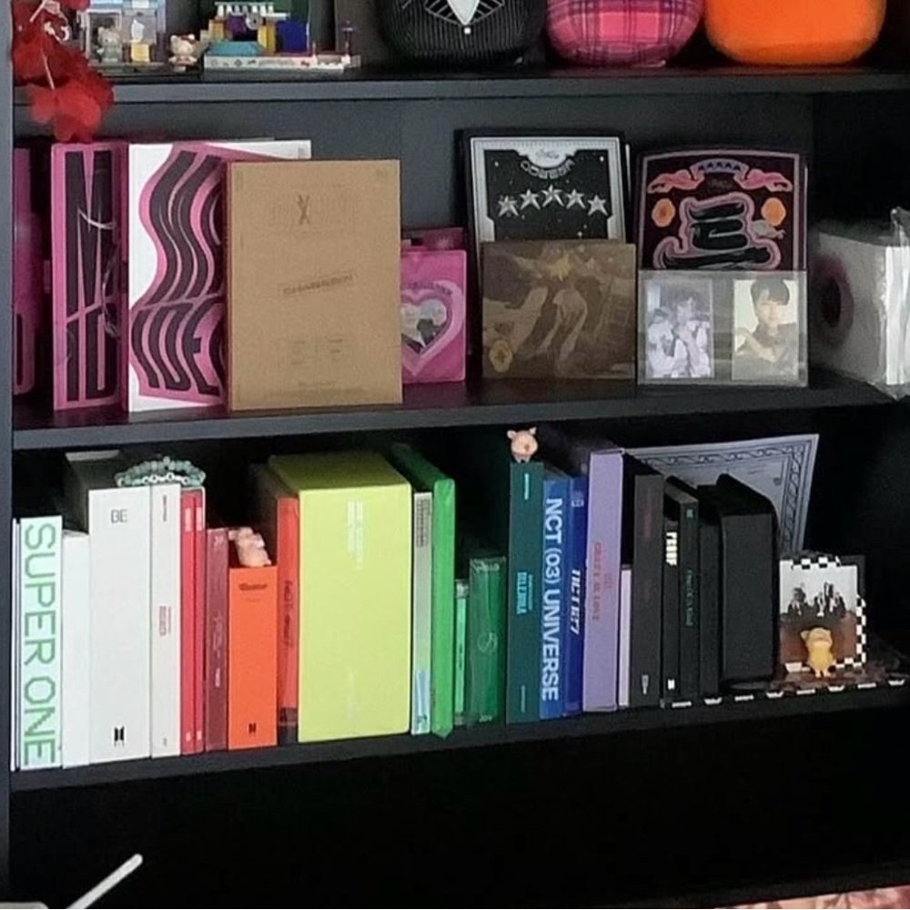 K-pop albums and plush